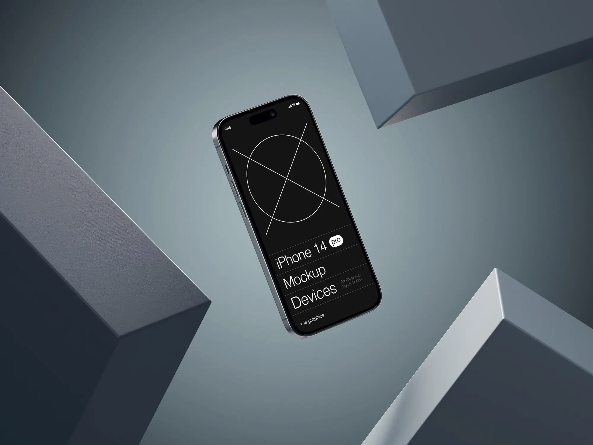 Lime phone product mockup